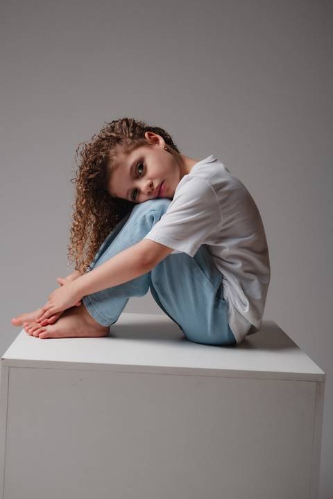 foto de crianca no estudio'