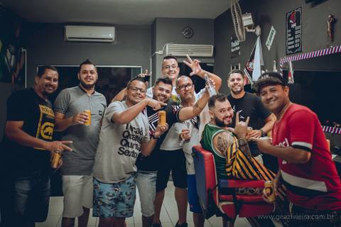 padrinhos com noivo making of'
