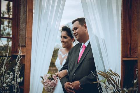 noiva com o pai'