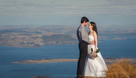Ensaio de casal no Morro do Gavião'