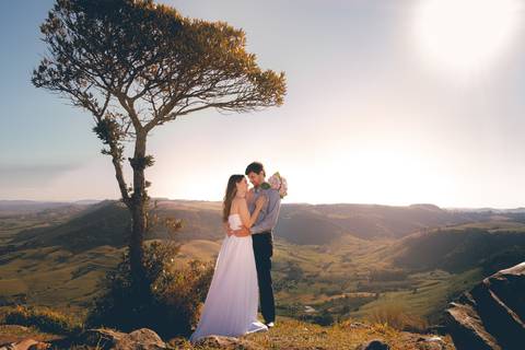 Por do sol no morro'