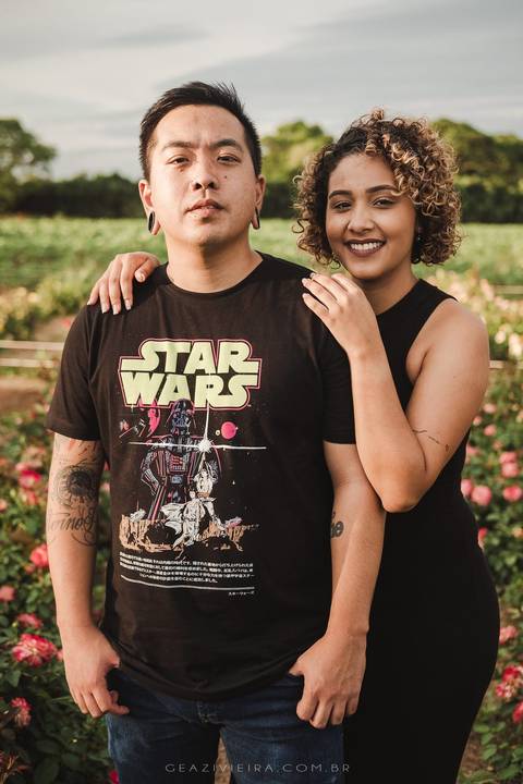 ensaio com casal star wars'