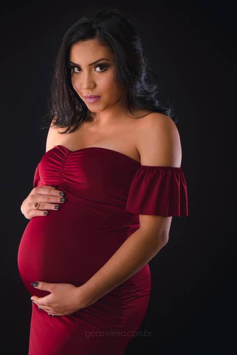 Ensaio de gestante em estudio'