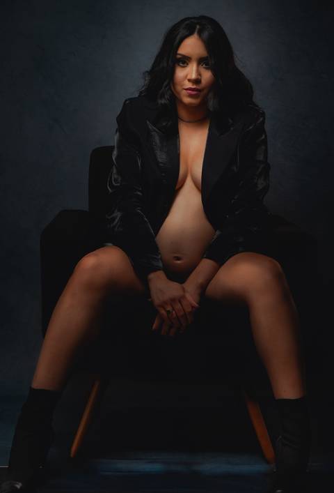 Foto sensual de gestante'