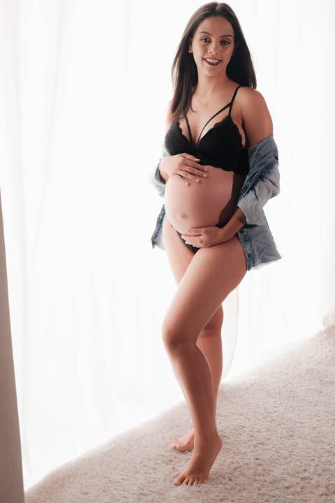 fotografia de gestante intimo'