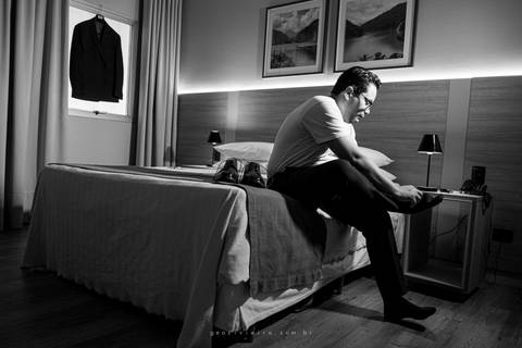Making of do noivo no hotel'