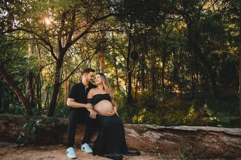 Ensaio externo de grávida'