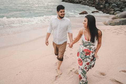 ensaio de casal na praia '