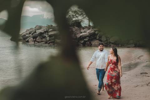 Ensaio na praia de Mangaratiba'