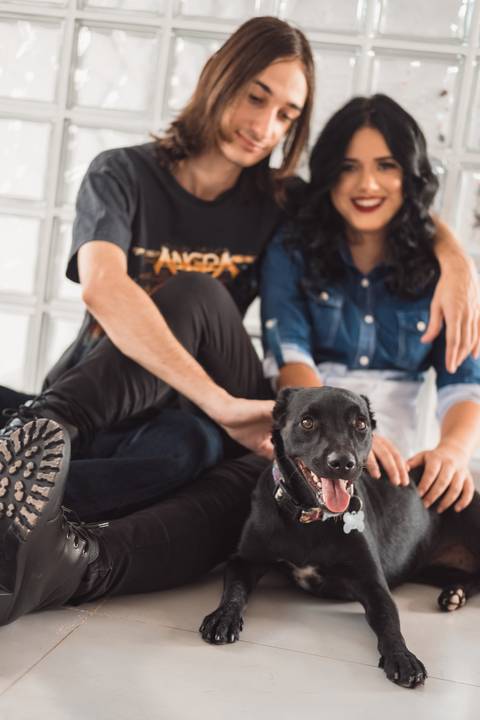 pre wedding com cachorro'