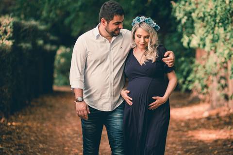 Ensaio de Gestante em chácara'