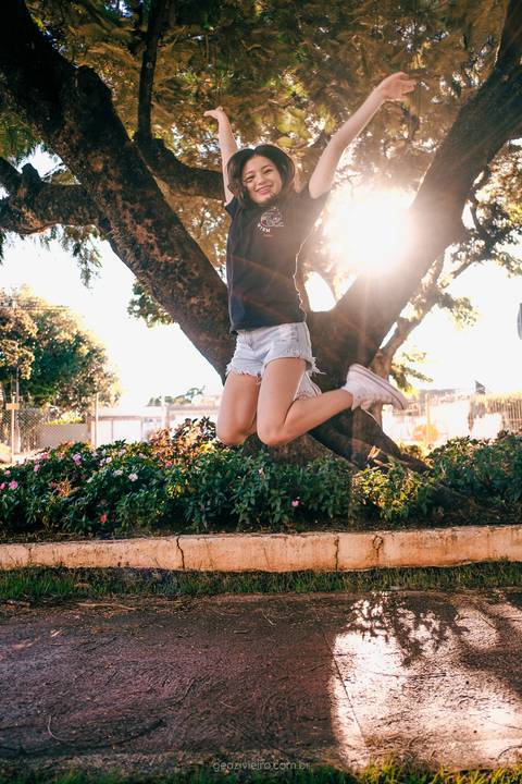 Ensaio de menina na Rua'