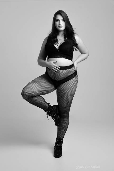 Foto de gestante estilosa'