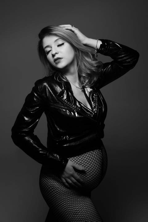 foto de gestante sensual'