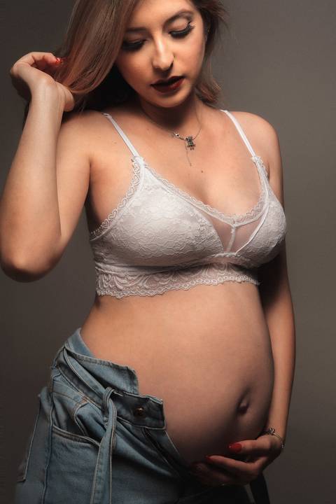 Foto de blogueira gestante'