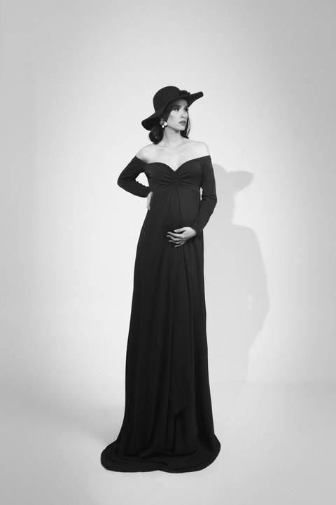 ensaio estiloso de gestante'