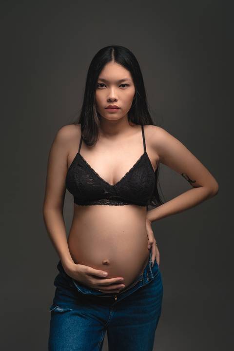 fotografo de gestante em estudio '