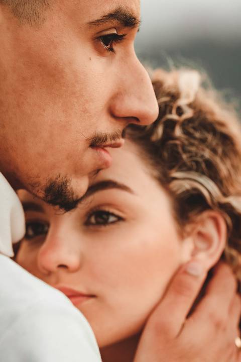 ensaio de casal com por do sol'