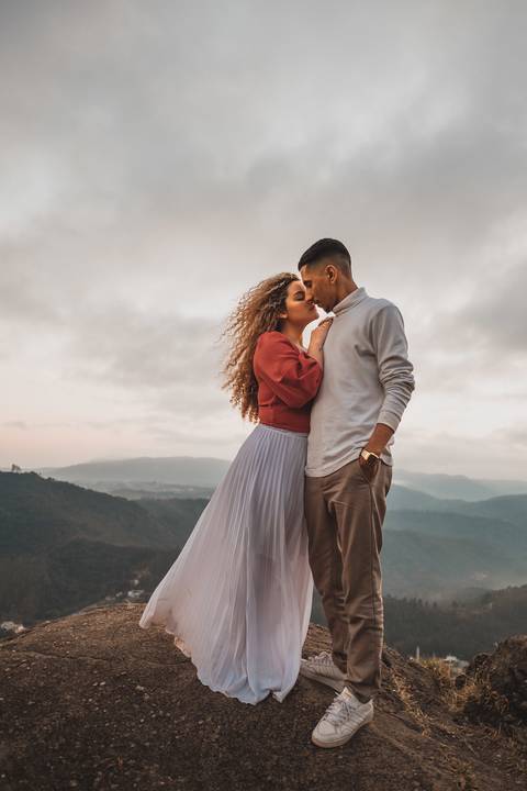 Ensaio de casal romantico'