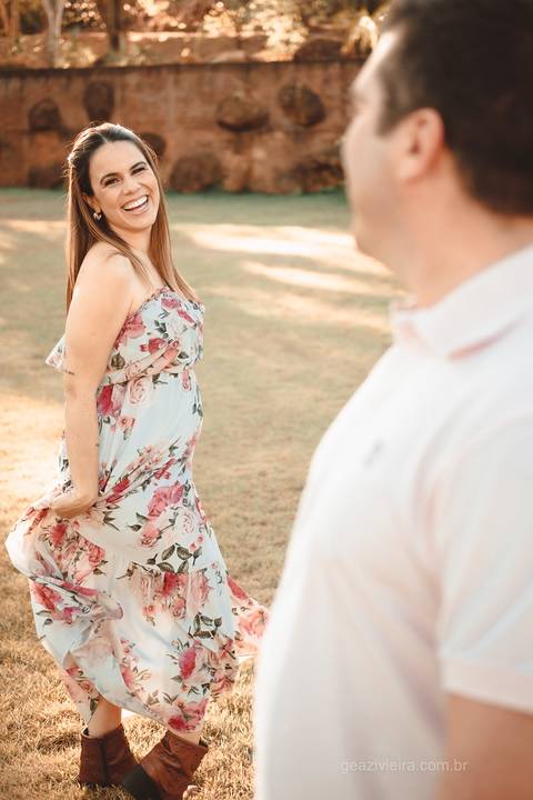 foto criativa de gestante'