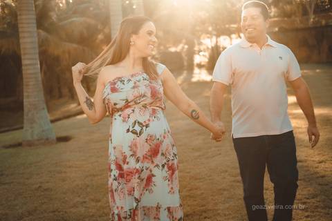 foto de gestante com marido'