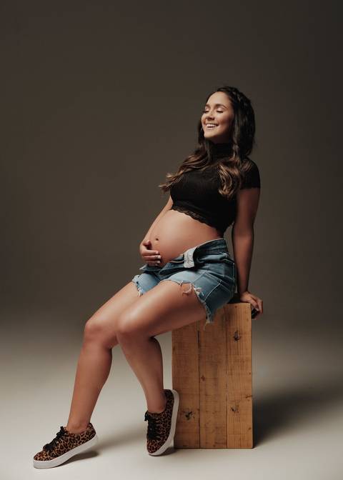 ensaio gestante sensual'