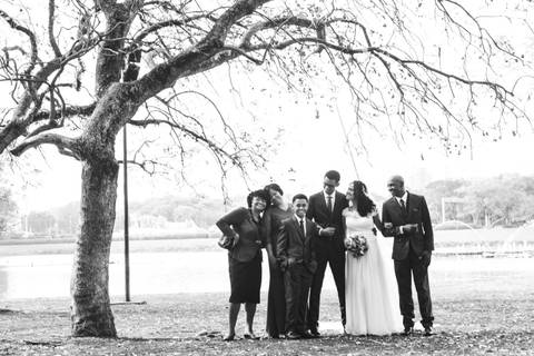 Fotografia de familia em casamento'