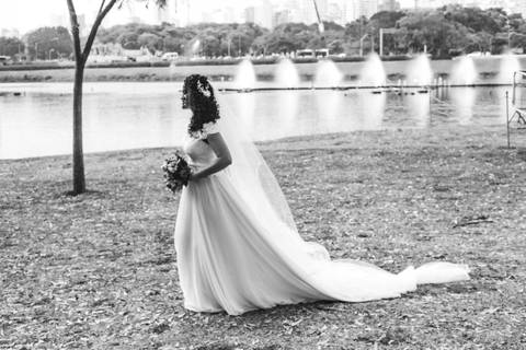 Parque do Ibirapuera em São Paulo , uma linda cerimonia de casamento'