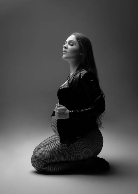 foto de gestante sensual'