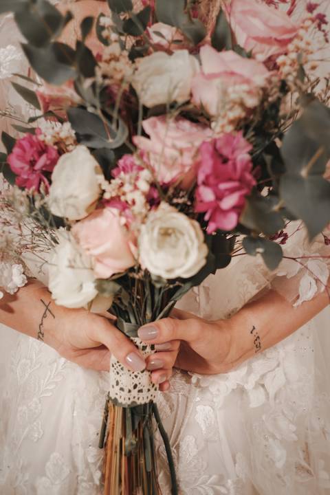 buque de noiva para campo'