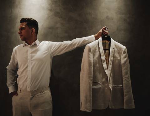 terno de noivo para casamento de dia ou a noite'