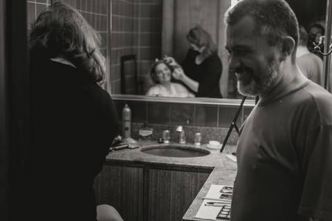 familia da noiva no making of'