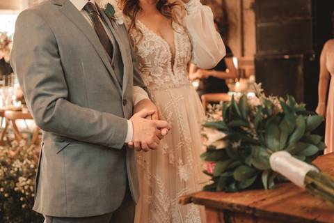 vestido de noiva boho'