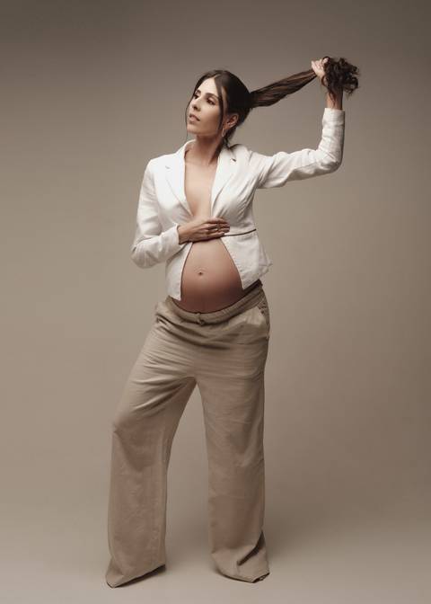 ensaio gestante criativo'