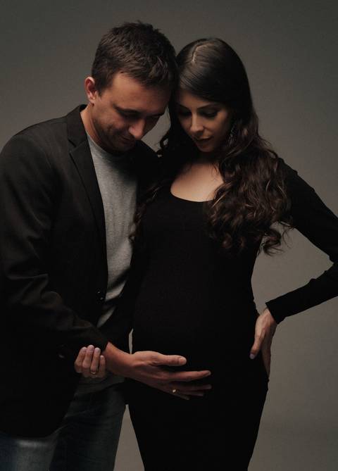 ensaio gestante casal'