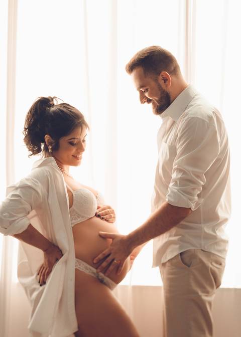 ensaio de gestante com marido'