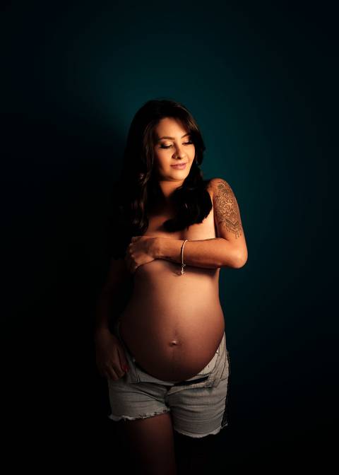 Foto de gestante sensual'