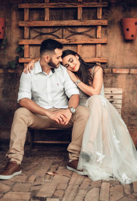 foto criativa para pre wedding'