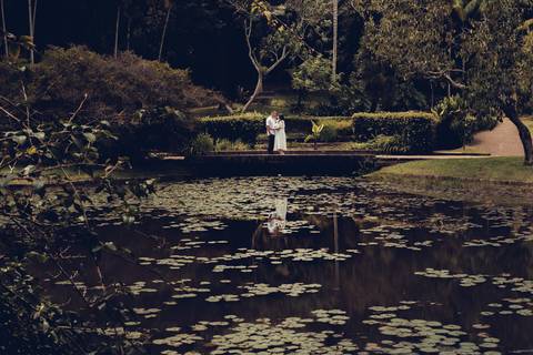 ensaio na lagoa de pre wedding'