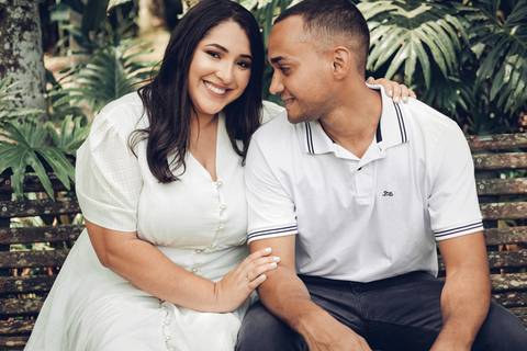 ensaio de casal no campo'