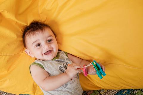 bebê sorrindo'