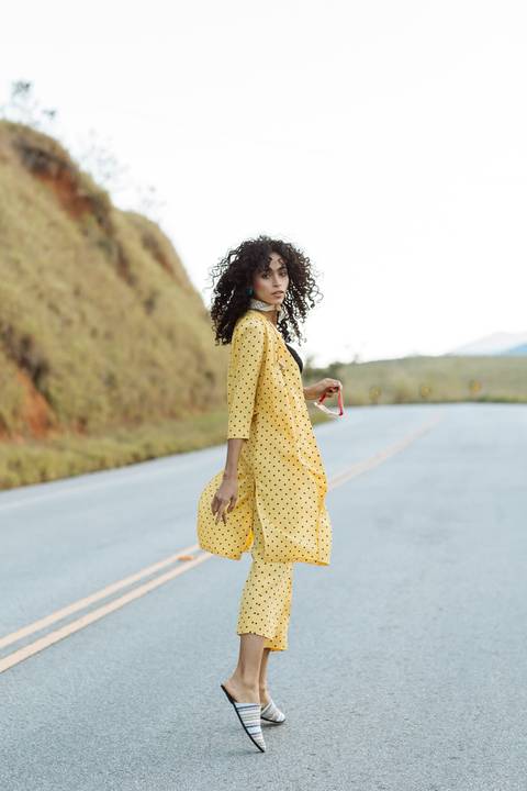 Shooting em Campos do Jordão da marca Criatura Vintage com a modelo Pati Mesquita clicado por Maya Morikawa'