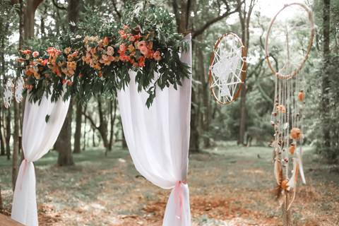 detalhes do casamento de dia'