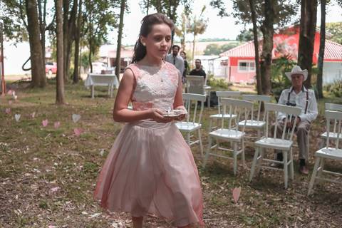 entrada da Aia no casamento'