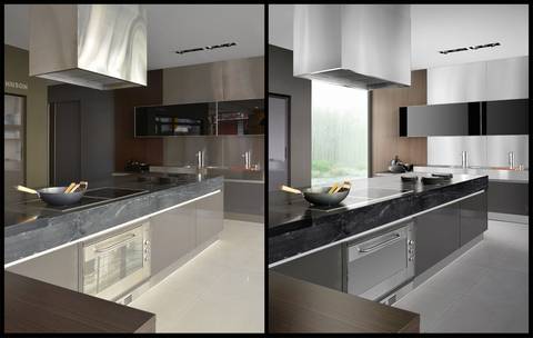 Cocina moderna de diseño
Fotografía publicitaria de José Chiodini que resalta un ambiente de cocina contemporánea con terminaciones de lujo, ideal para catálogos de arquitectura y decoración.'