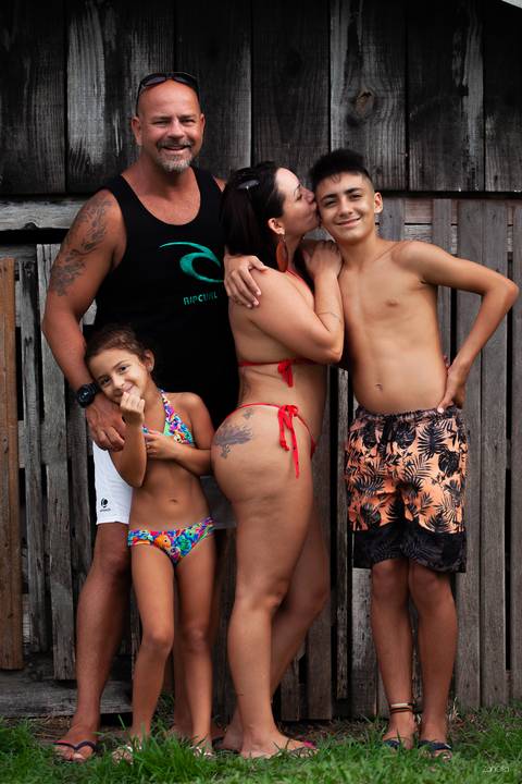 Ensaio de família em praia e dunas'