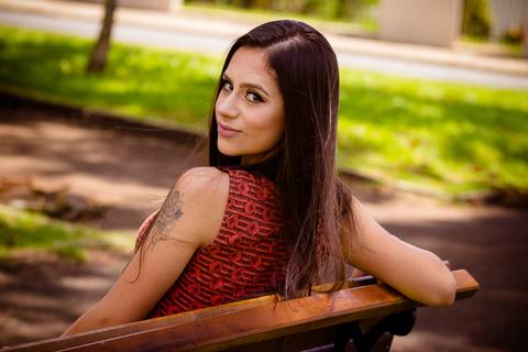 Ensaio feminino em Telêmaco Borba na praça dos Pinheiros '