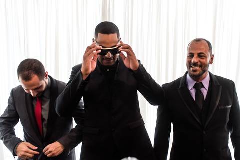 Noivo, pai e padrinho'