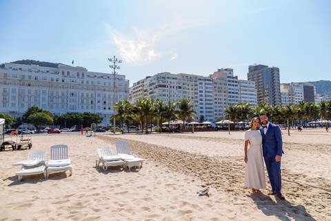 Ensaio de Casal Praia de Copacabana '