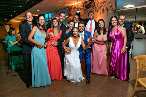Casamento - convidados  - noivos - fotos - fotógrafo Fábio Martins'